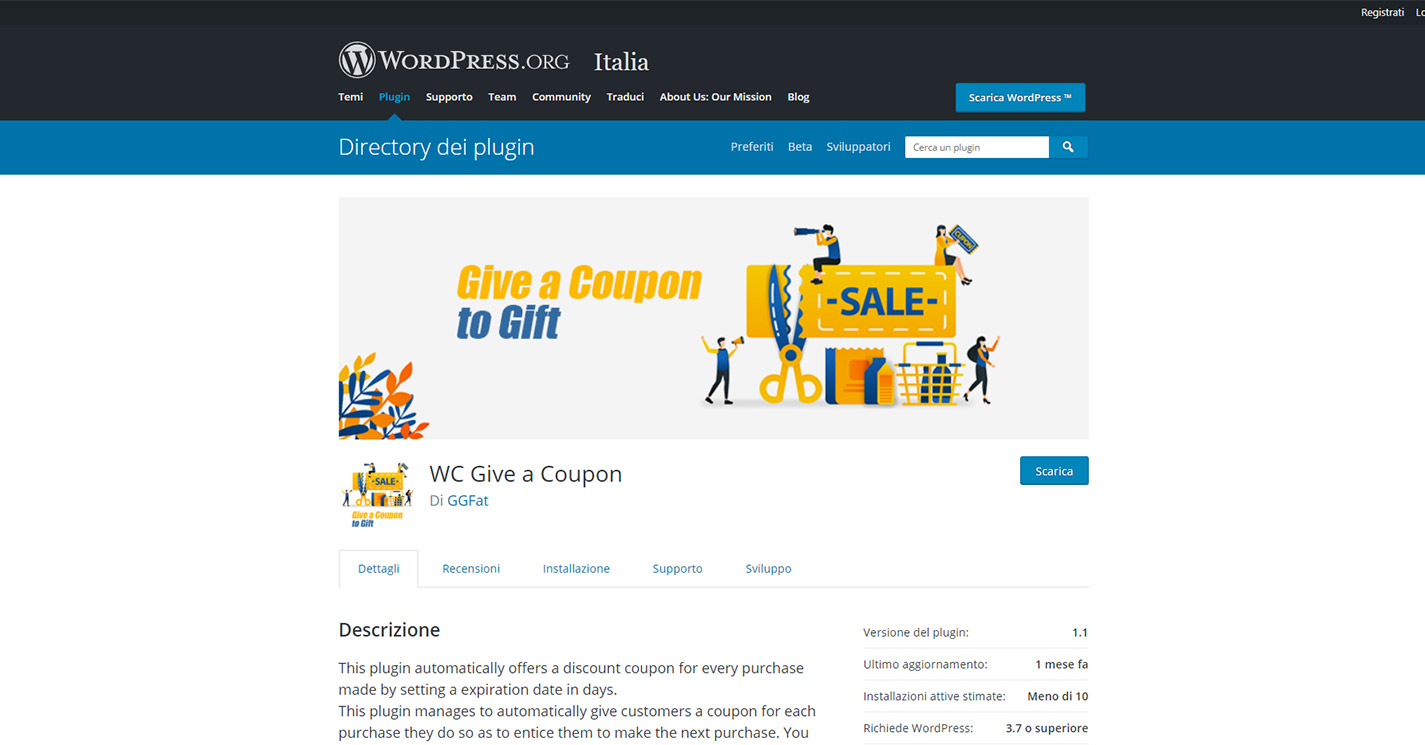Plugin Wordpress Wc Give a Coupon